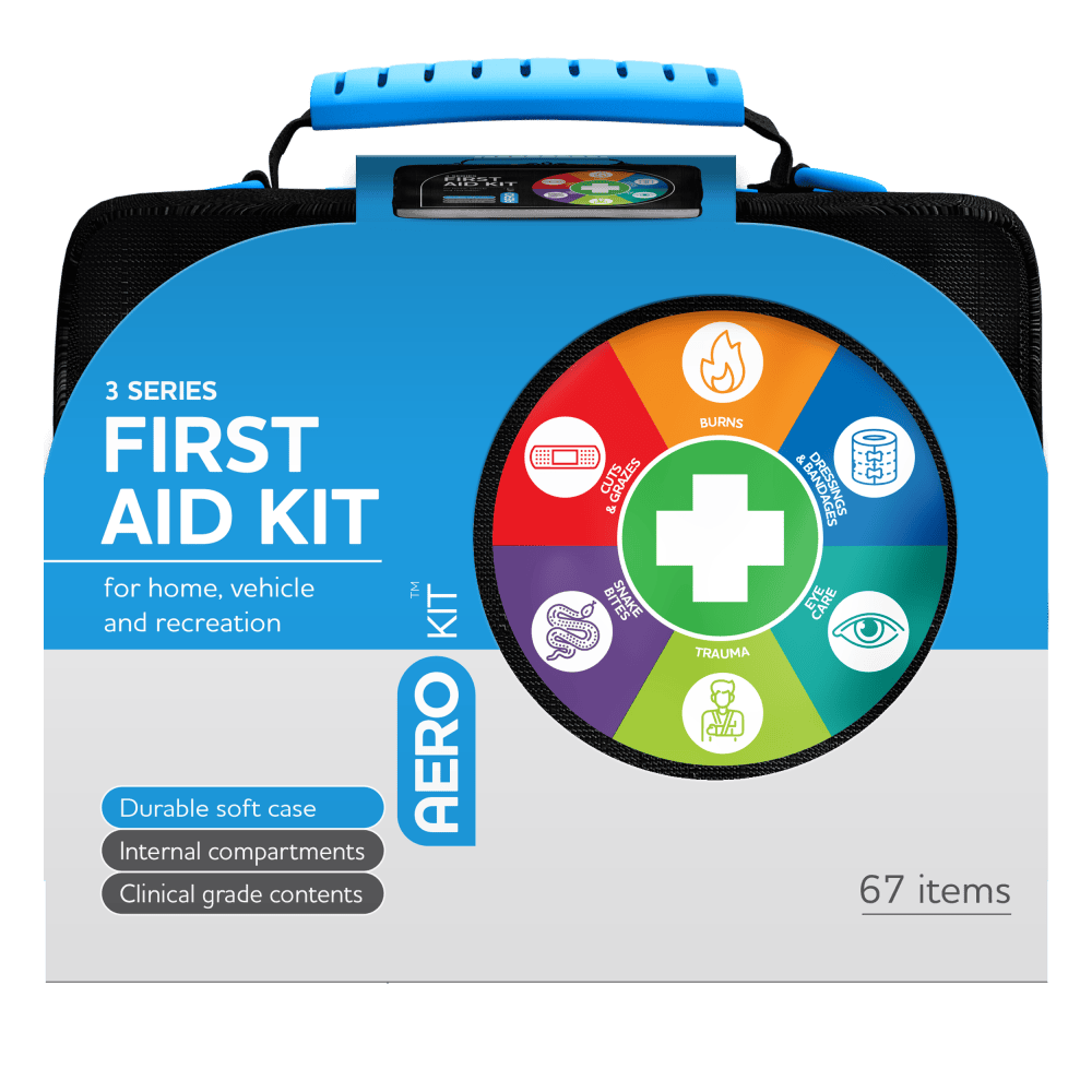 AeroKit 3 Series First Aid Kit Softpack Black