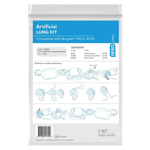 AeroLung Brayden Lung Filter and Valve Kit Pack/24