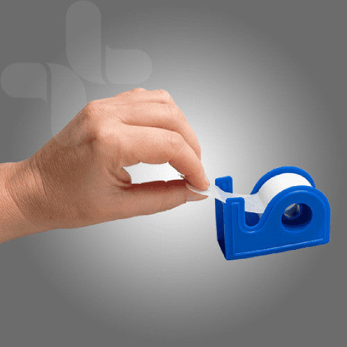 AEROTAPE White Microporous Paper Tape with Dispenser 1.25cm x 9.1M Box/12