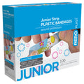 Aeroplast Plastic Junior Strip 7.2 x 1.9cm Box of 100 Pack of 12