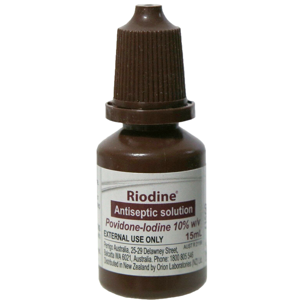 Riodine 10% Povidone Iodine Solution Dropper Bottle 15mL