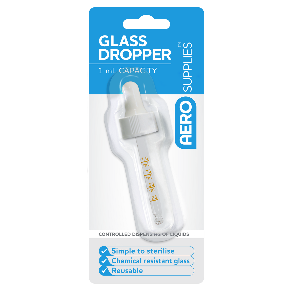 Aero Healthcare AeroSupplies Glass Dropper
