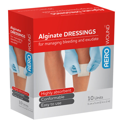 AeroWound Alginate Dressing 5 x 5cm Box/10