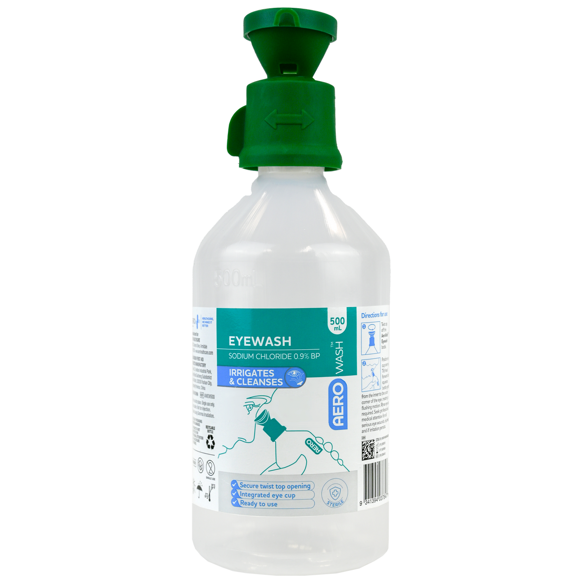 Aero Healthcare AEROWASH Eyewash 500mL
