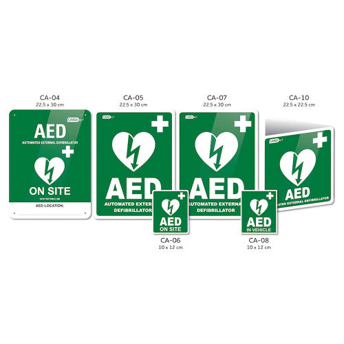CardiAct AED Sticker 22.5 x 30cm