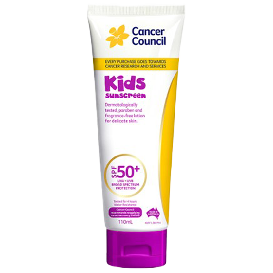 Cancer Council SPF50+ Kids Sunscreen Tube 110mL