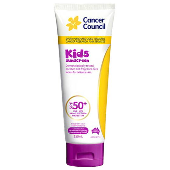 Cancer Council SPF50+ Kids Sunscreen Tube 250mL
