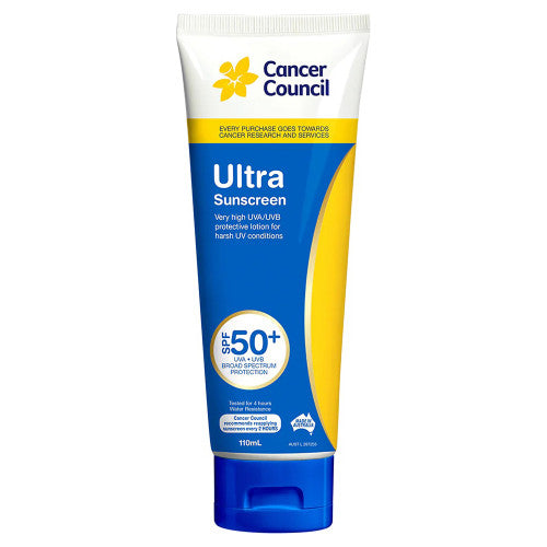 Cancer Council SPF50+ Ultra Sunscreen Tube 110mL