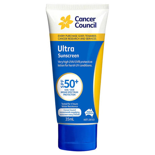 Cancer Council SPF50+ Ultra Sunscreen Tube 35mL