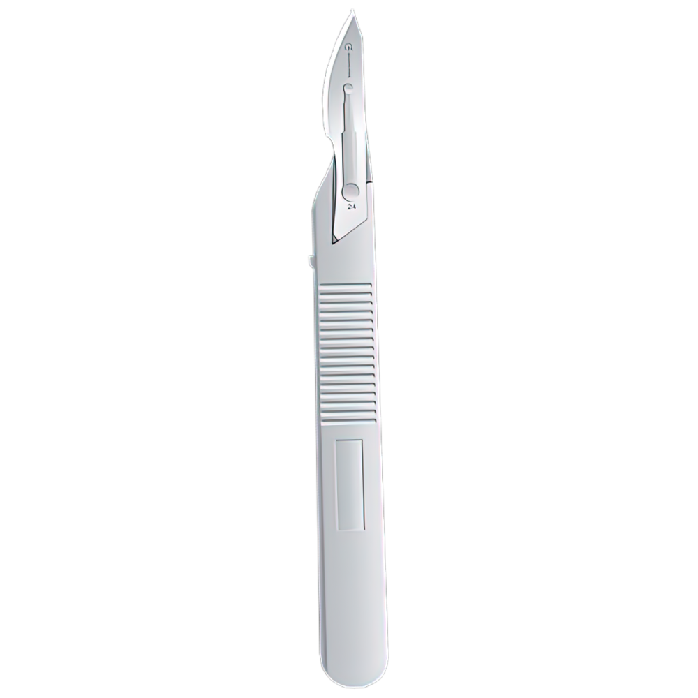 AEROINSTRUMENT Disposable No 24 Scalpel Blade and Handle Sterile