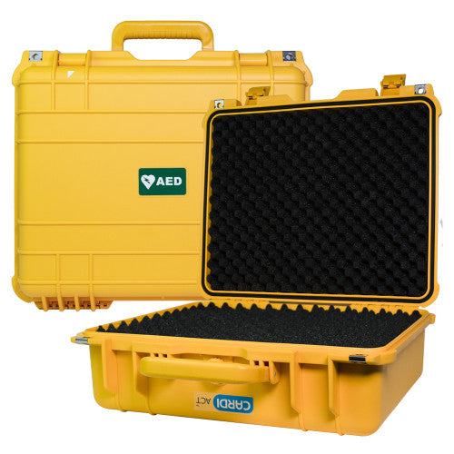 CardiAct Large Waterproof Tough AED Case 43 x 38 x 15.4cm (Yellow)