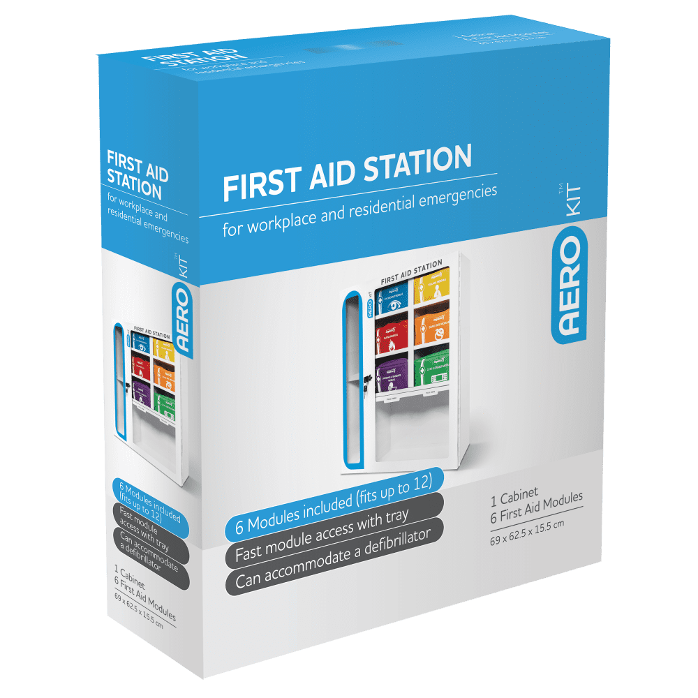 Custom First Aid Station with 6 Modules 69 x 62.5 x 15.5cm