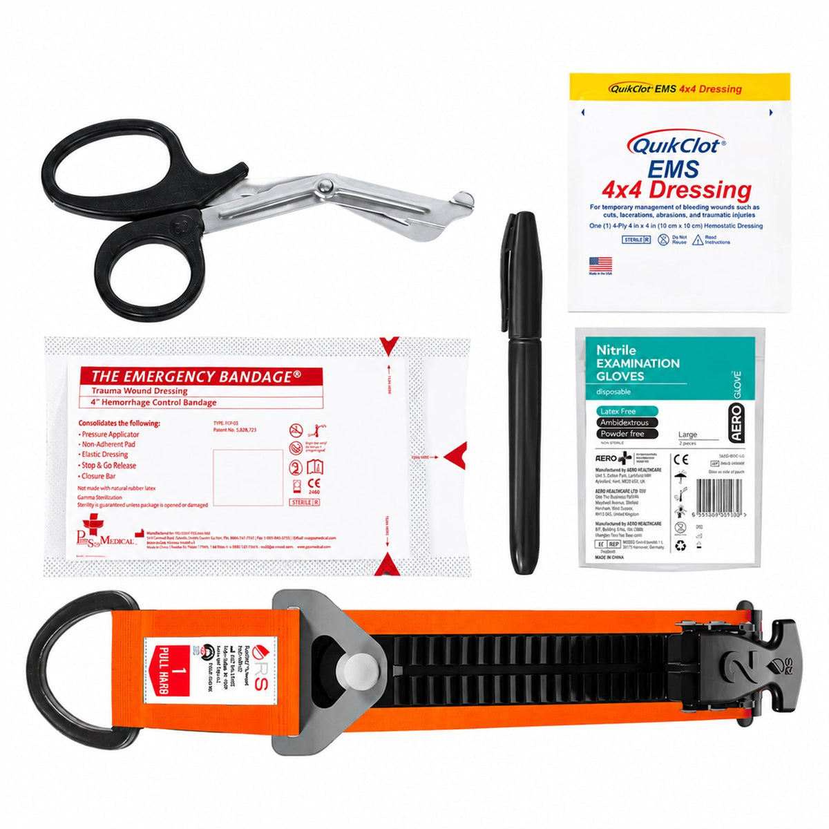 RapidStop Bleed Control Small Pack with QuikClot EMS Dressing