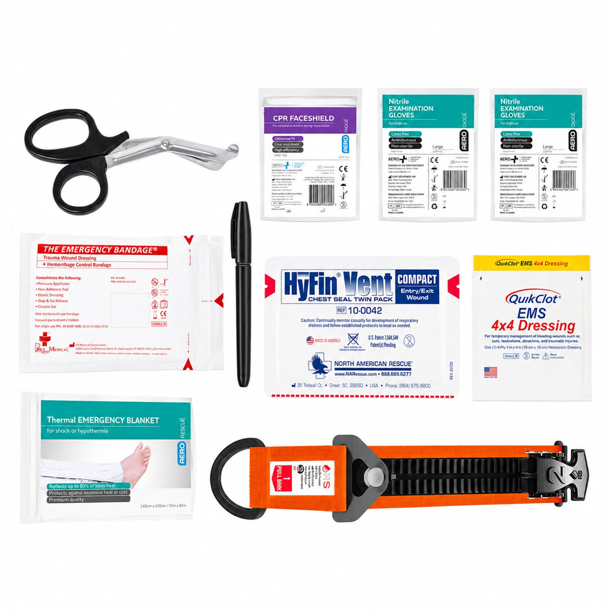RapidStop Bleed Control Medium Pack with QuikClot EMS Dressing