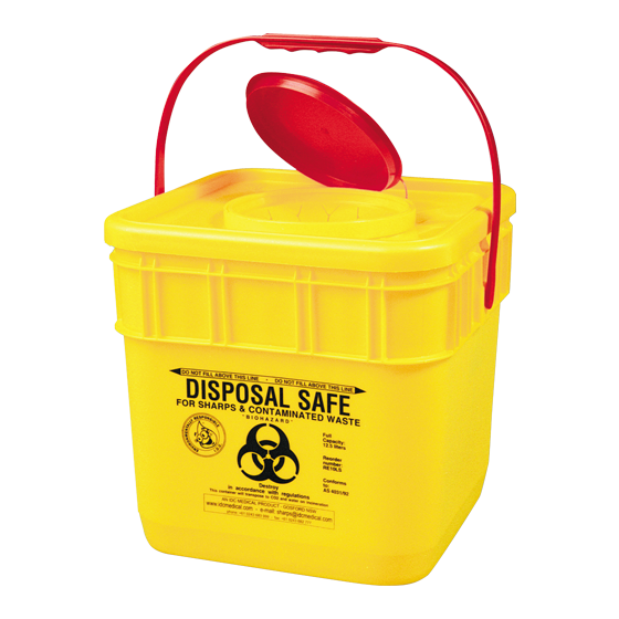 Aero Healthcare AEROHAZARD Sharps Disposal Container 12.5L