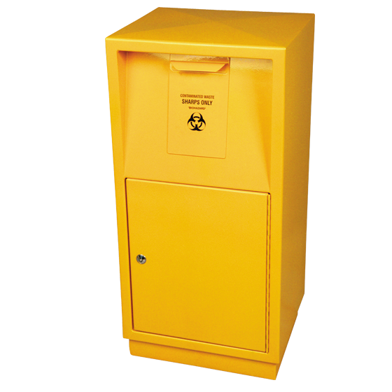 AEROHAZARD Steel Sharps Disposal Safe 23L