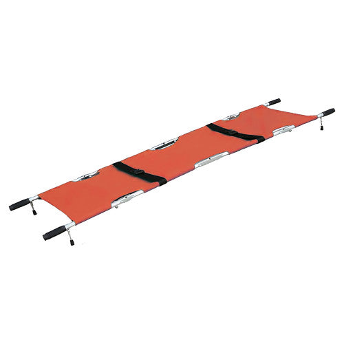 AeroRescue Alloy Quad-Fold Emergency Pole Stretcher with Carry Case