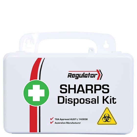 Aerokit Regulator Sharps Disposal Kit 21 x 7.5 x 13cm