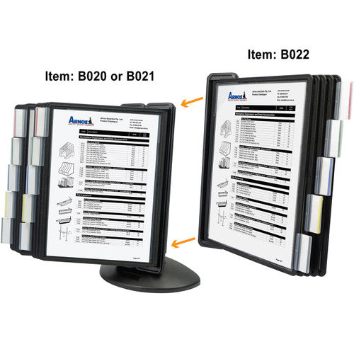 Arnos B020 Swingsign 5 Panel Expandable Desktop Display