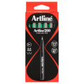 Artline 200 Fineliner Pen 0.4mm Green Box of 12