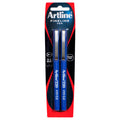 Artline 220 Fineliner Pen 0.2mm Blue Pack of 2
