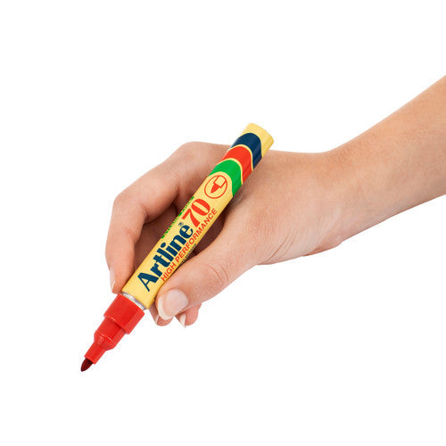 Artline 70 Permanent Marker 1.5mm Bullet Nib Red