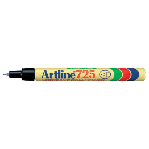 Artline 725 Permanent Marker 0.4mm Plastic Nib Black