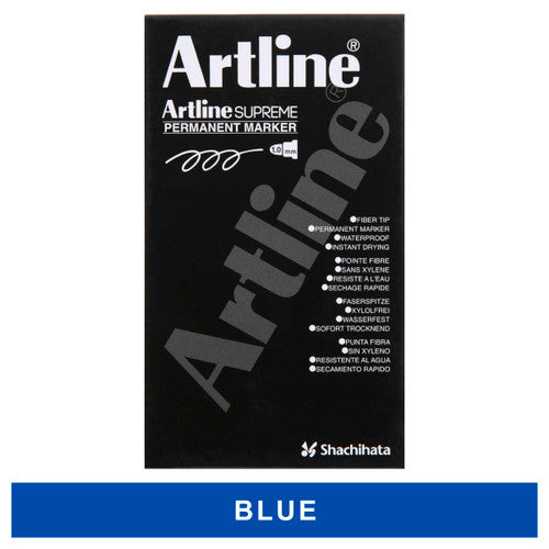 Artline Supreme Permanent Marker Blue Box 12