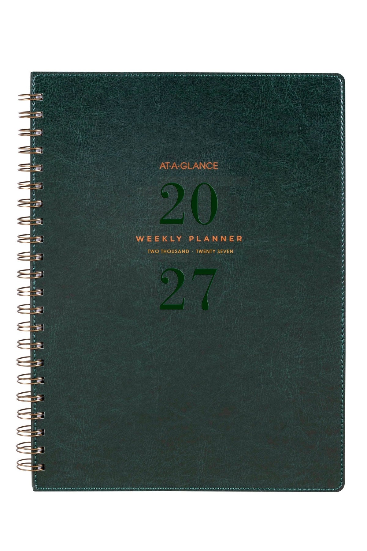 At-A-Glance Signature Diary 2027 A4 Week To View Green