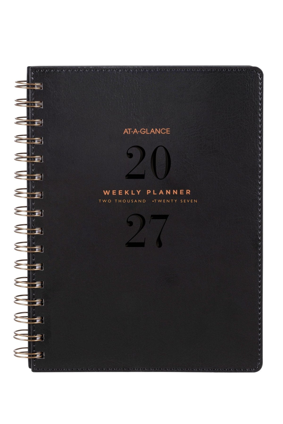 At-A-Glance Signature Diary 2027 A5 Week To View Black