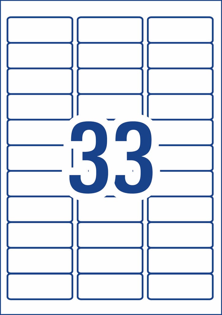 AveryEco Quick Peel Address Labels with Sure Feed L7157 3300 Pack 64 x 24.3mm Laser White 33UP