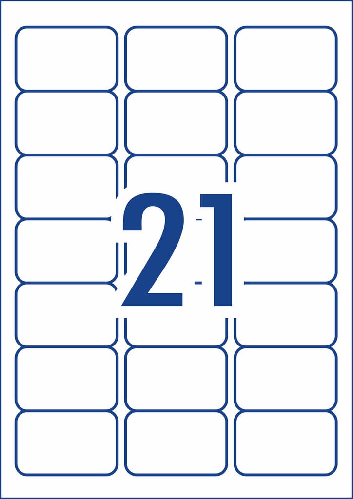 AveryEco Quick Peel Address Labels with Sure Feed L7160 2100 Pack 63.5 x 38.1mm Laser White 21UP