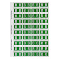 Avery Alphabetical B Side Tab Colour Coding Label 25 x 42mm Dark Green 240 Pack