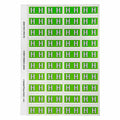 Avery Alphabetical H Side Tab Colour Coding Label 25 x 42mm Light Green 240 Pack