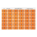 Avery Alphabetical O Side Tab Colour Coding Label 25 x 38mm Orange 180 Pack