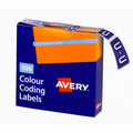 Avery Alphabetical U Side Tab Colour Coding Label 25 x 38mm Purple 500 Roll