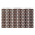 Avery Alphabetical W Side Tab Colour Coding Label 25 x 38mm Brown 180 Pack