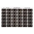 Avery Alphabetical Z Side Tab Colour Coding Label 25 x 38mm Grey 180 Pack