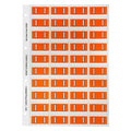 Avery Alphabetical I Side Tab Colour Coding Label 25 x 42mm Orange 240 Pack