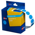 Avery Light Blue Circle Dispenser Labels 14mm Removable 1050 Pack