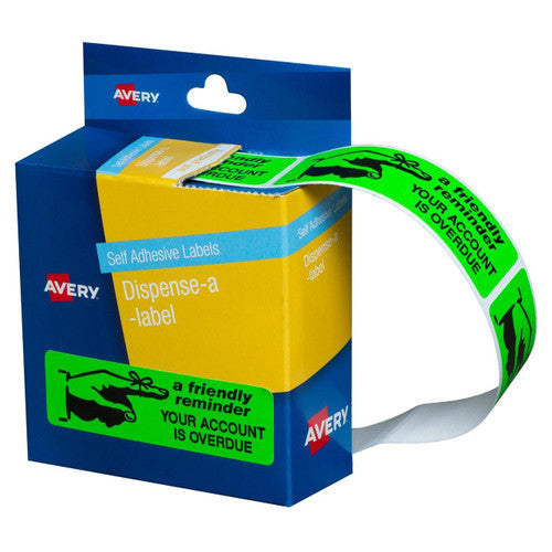 Avery Friendly Reminder Dispenser Labels 64 x 19mm Pack 125