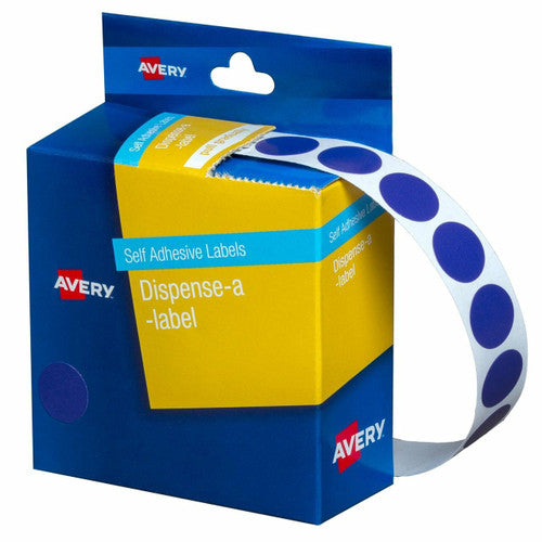 Avery Purple Circle Dispenser Labels 14mm Removable 1050 Pack