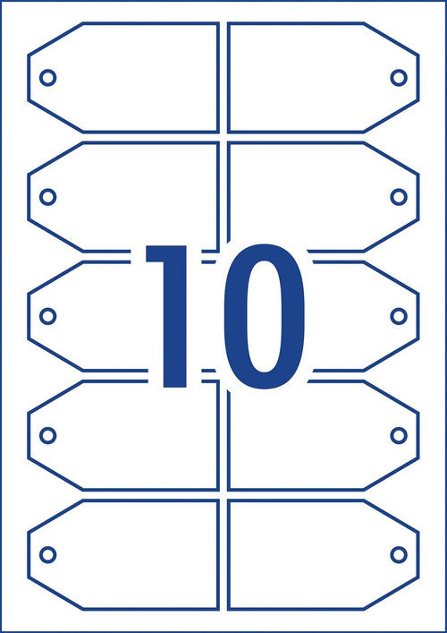 Avery Gift Tags C32303 50 Pack 89 x 51mm 10UP