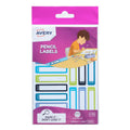 Avery Kids Pencil Labels Blue and Green 52 x 12mm Pack 30