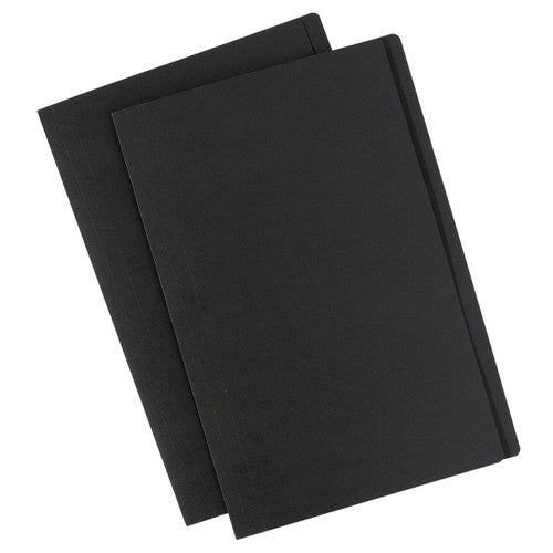 Avery Matt Black Manilla Folders Foolscap 250gsm Pack of 10