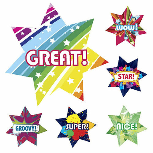 Avery Merit Stickers Dazzling Stars Star Shape 30mm Diameter 102 Pack