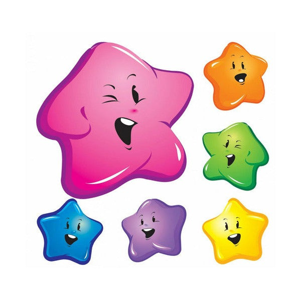 Avery Merit Stickers Star Face Metallic 30mm Diameter 50 Pack