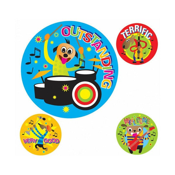 Avery Merit Stickers Cartoon Band 30mm Diameter 102 Pack