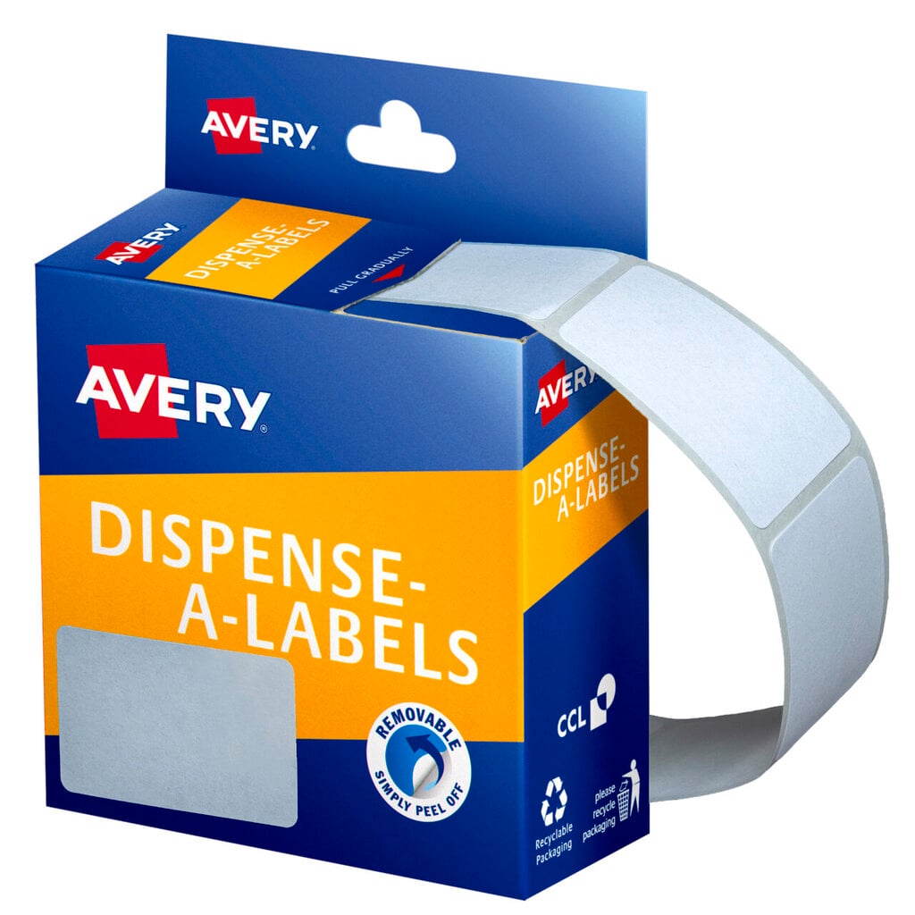 Avery White Dispenser Labels Rectangle 49 x 35mm 220 Pack