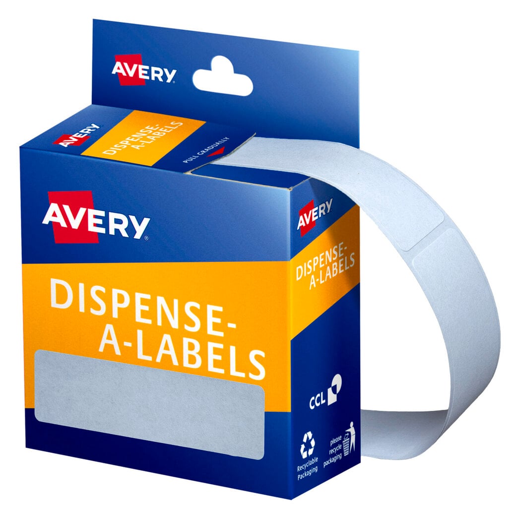 Avery White Dispenser Labels Rectangle 64 x 19mm 280 Pack